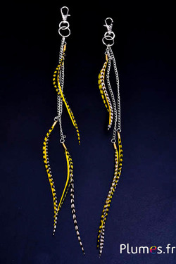 Pendentif Coq Grizzly - 25 cm - jaune